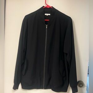Woman’s Black Bomber Jacket